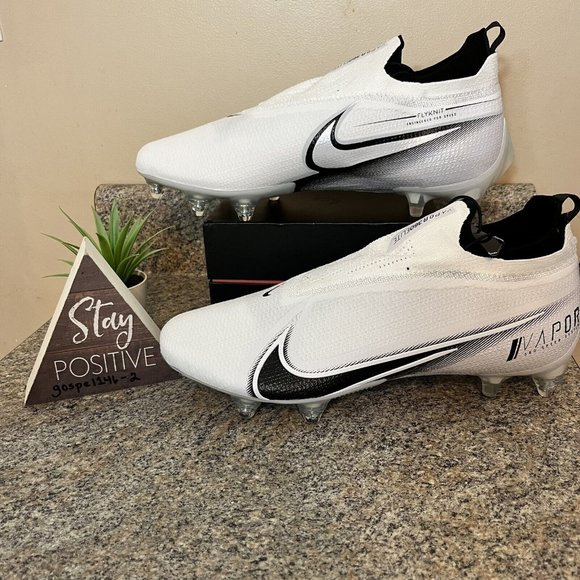 Nike Vapor Edge 360 Elite Flyknit Detachable Cleats White Mens Size 14 Wide - Picture 1 of 10